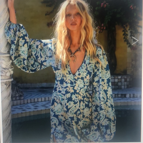 CHASING UNICORNS Dresses & Skirts - Night Moves Silk Satin Balloon Sleeve Midi Dress